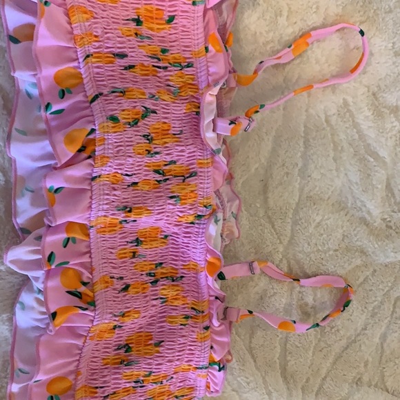 Pink bathing suite with oranges! - Picture 5 of 5